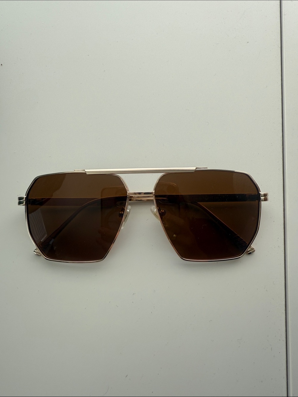 Brown Lens Metal Frame Women’s Sunglasses